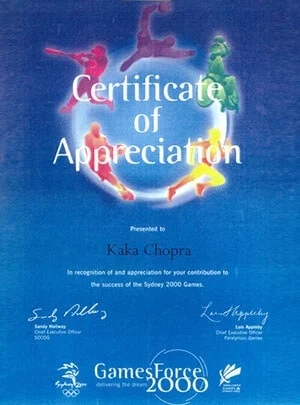 Certificate to Appreciation for Kake Da Hotel